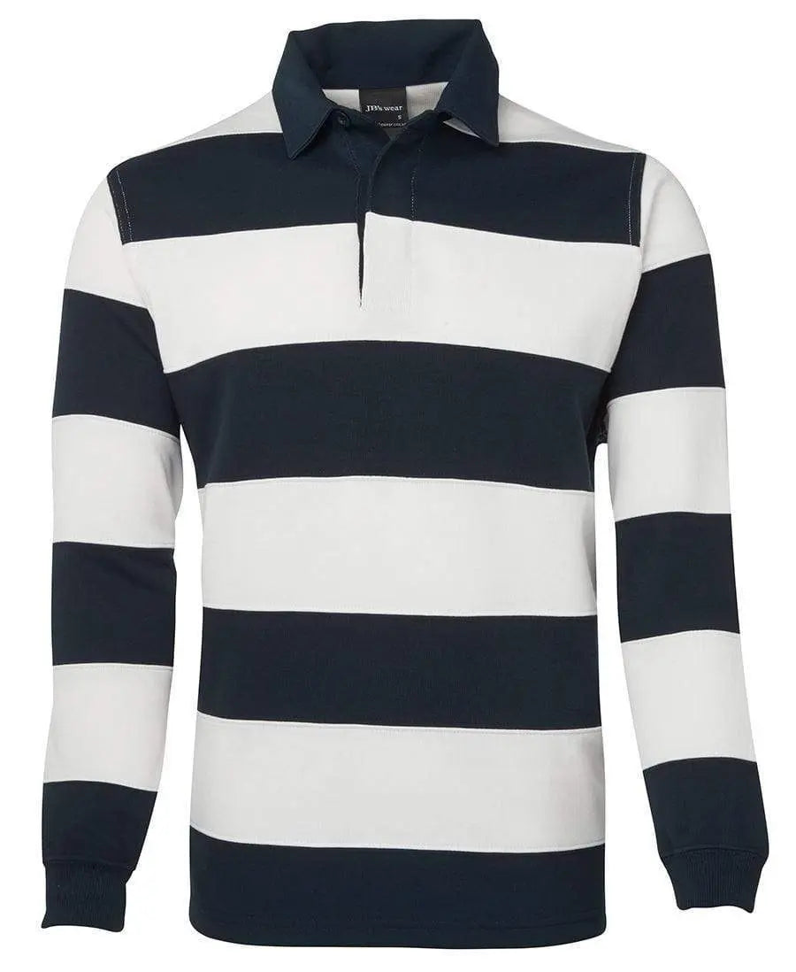 JB'S Striped Rugby Polo Shirt 3SR Metro Workwear.